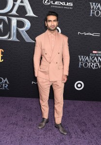 Kumail Nanjiani at the world premiere of Marvel Studios’ “Black Panther: Wakanda Forever” held at the Dolby Theatre on October 26, 2022 in Los Angeles, California.