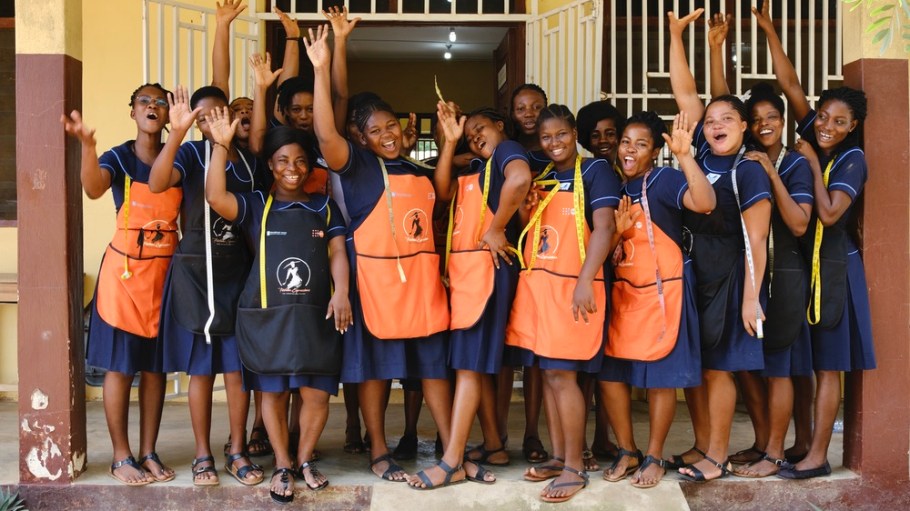 Trainees at the International Needs facility in Ghana.