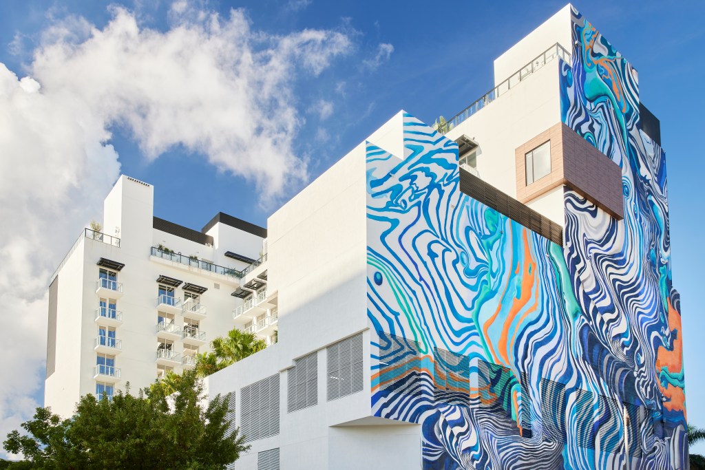Inside the Arlo Wynwood Hotel in Miami