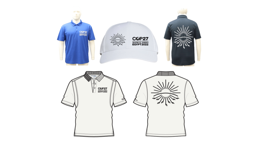 Renderings from Alpine Group of the COP27 uniforms.