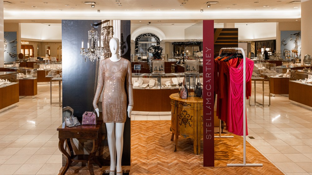 A look inside Stella McCartney's holiday pop-up at Neiman Marcus.