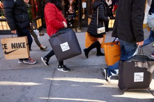 Black Friday shopping in New York City, 2022