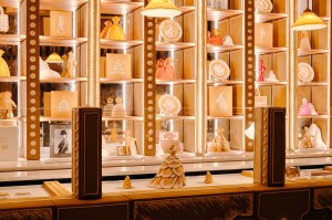 A look at Dior’s gingerbread holiday display at Harrods.
