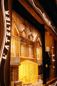 A look at Dior’s gingerbread holiday display at Harrods.