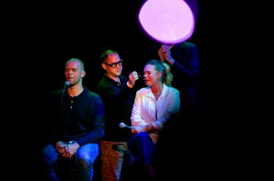 On stage at the Bowery Ballroom.