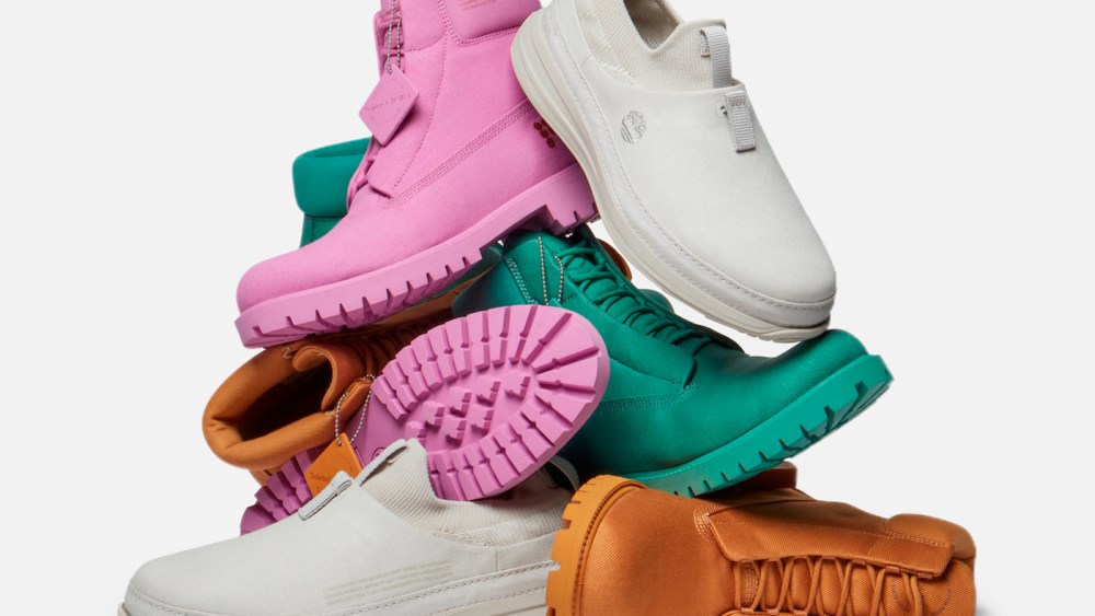 Timberland and Pangaia's collaboration.
