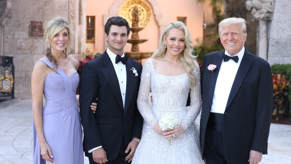 Marla Maples, Michael Boulos, Tiffany Trump and Donald Trump at Mar-a-Lago.