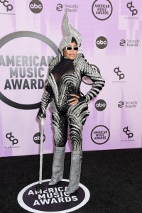 Dencia at the 2022 American Music Awards held at the Microsoft Theater at L.A. Live on November 20, 2022 in Los Angeles, California.