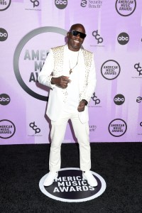 Ayo Animashaun at the 2022 American Music Awards held at the Microsoft Theater at L.A. Live on November 20, 2022 in Los Angeles, California.