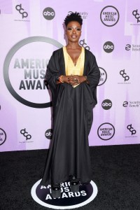 Folake Olowofoyeku at the 2022 American Music Awards held at the Microsoft Theater at L.A. Live on November 20, 2022 in Los Angeles, California.