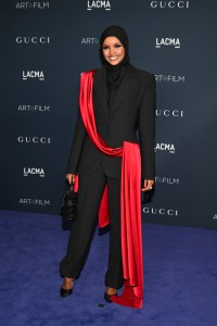 Halima Aden at the 2022 LACMA Art+Film Gala held at LACMA on November 5, 2022 in Los Angeles, California.