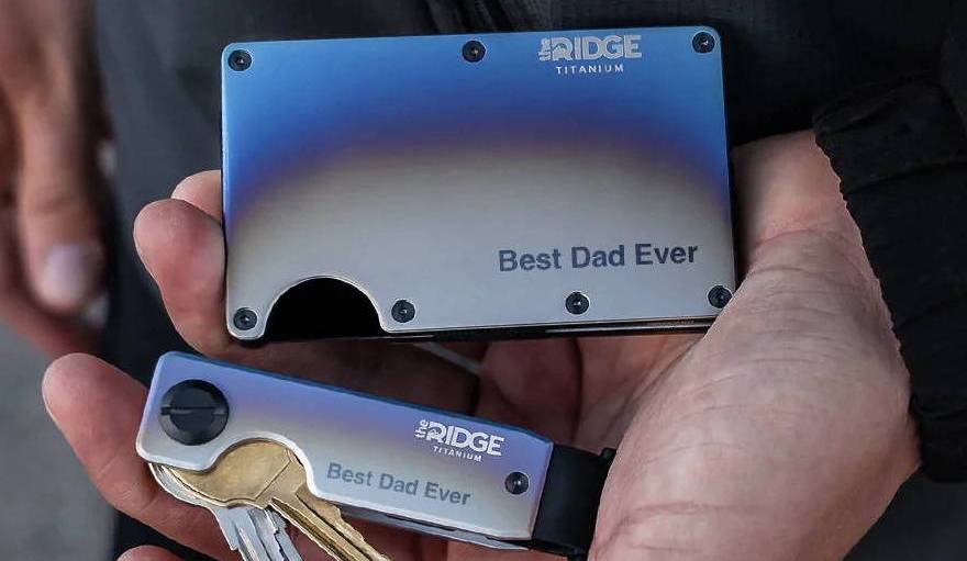The Ridge, which sells minimalist, RFID-blocking front-pocket wallets and accessories like phone cases, backpacks and watches, wants to enable wearers to get a true “made-to-order” wallet by letting them engrave text of their choosing.