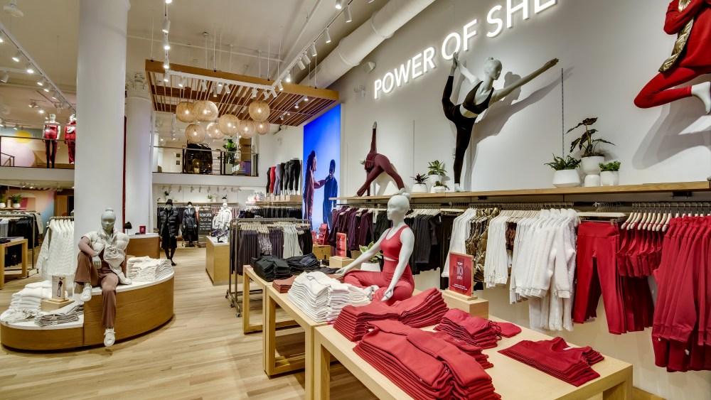 The new Athleta in Mahattan's SoHo district.