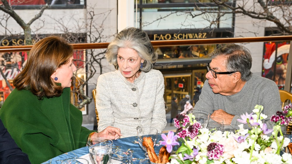 Jo Carole Lauder, Deeda Blair and Bob Colacello.