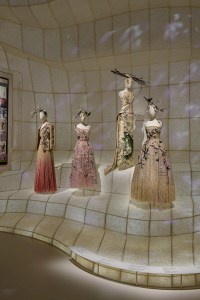 A display at the 'Christian Dior: Designer of Dreams' exhibit at the Museum of Contemporary Art Tokyo.