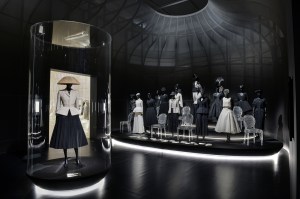A display at the 'Christian Dior: Designer of Dreams' exhibit at the Museum of Contemporary Art Tokyo.