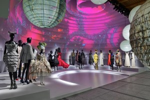 A display at the 'Christian Dior: Designer of Dreams' exhibit at the Museum of Contemporary Art Tokyo.