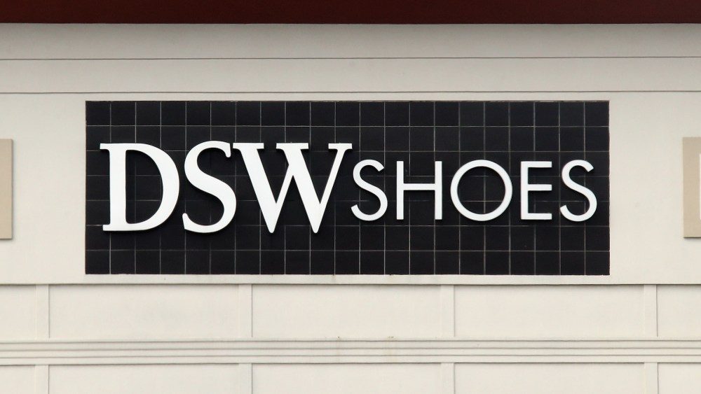 An image of the sign for DSW Shoes as photographed on March 16, 2020 in Levittown, New York.