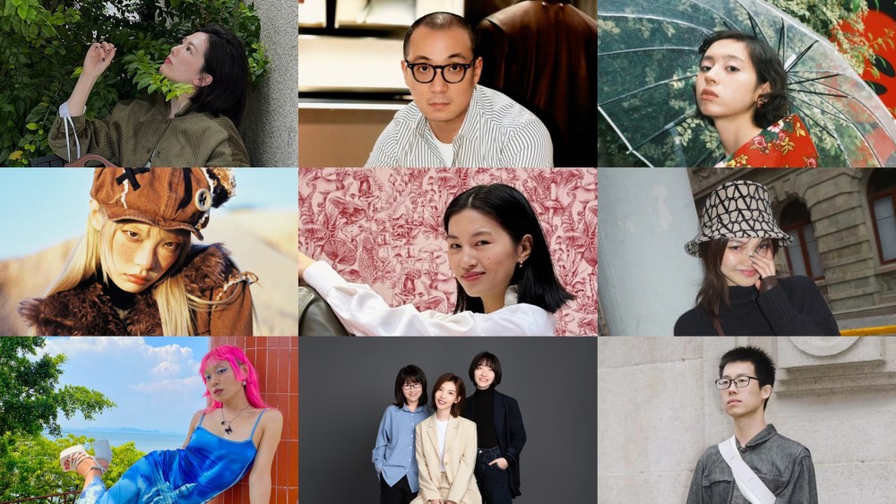Emerging Chinese fashion influencers to watch in 2023. Top row, from left to right, Chelsea Kwok, Jun Huang, Fei Zhuang. Middle row, from left to right, Xue Chen, Licheng Ling, Ming Ma. Bottom row, from left to right, Sixian Chen, Stochastic Volatility's Jianguo Leng, Zhiqi Zhang and Shiye Fu, Hang Chen.