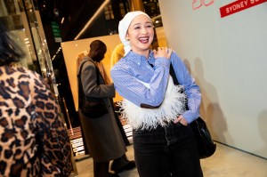 Guest attends the Miu Miu Select by Sydney Sweeney event.