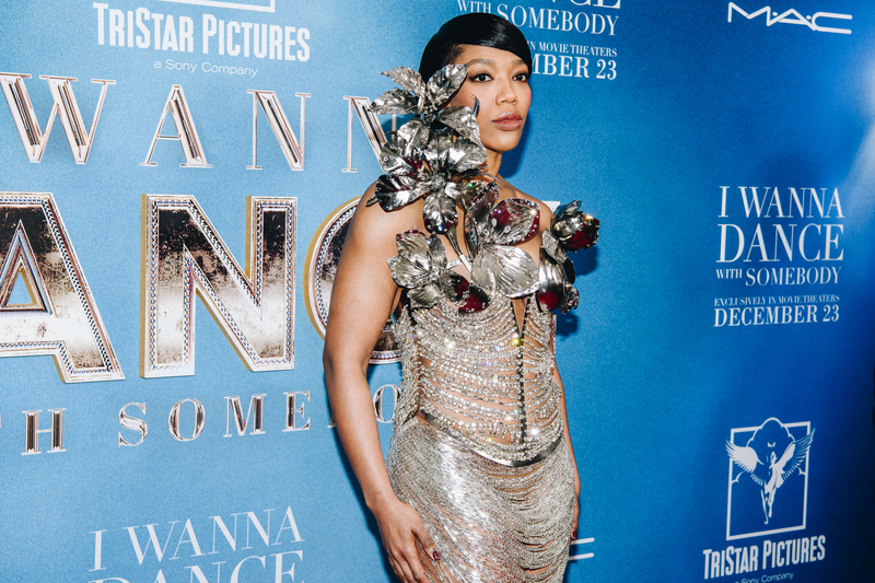 Naomi Ackie at the premiere of "Whitney Houston: I Wanna Dance With Somebody" held at AMC Lincoln Square on December 13, 2022 in New York City.