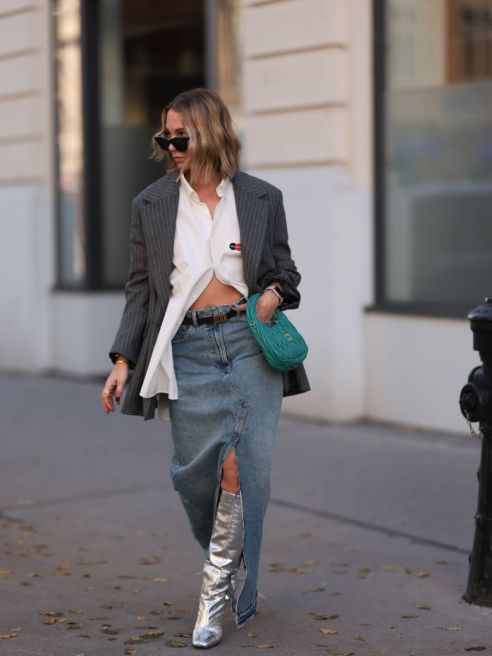 Though miniskirts kicked off 2022 as the dominate skirt length, Trendalytics said its ending with longer lengths “becoming the most coveted silhouette.”