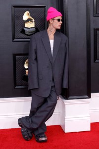 LAS VEGAS, NEVADA - APRIL 03: Justin Bieber attends the 64th Annual GRAMMY Awards at MGM Grand Garden Arena on April 03, 2022 in Las Vegas, Nevada. (Photo by Frazer Harrison/Getty Images for The Recording Academy)
