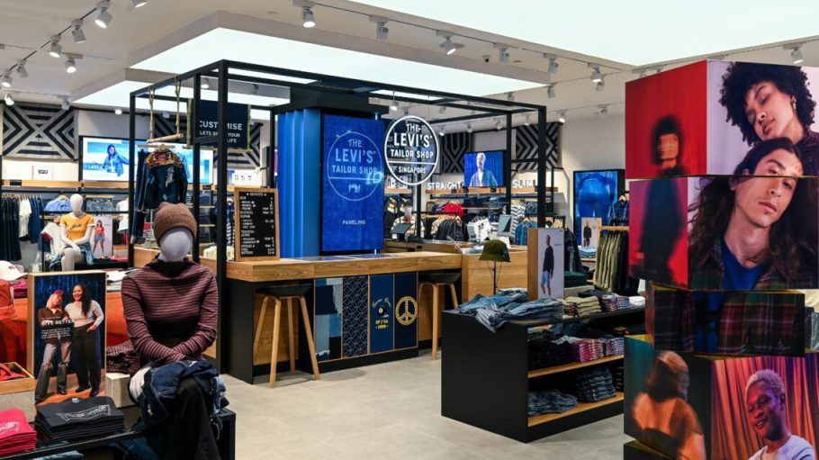 Levi's largest store in Southeast Asia reopened with digital-friendly upgrades.