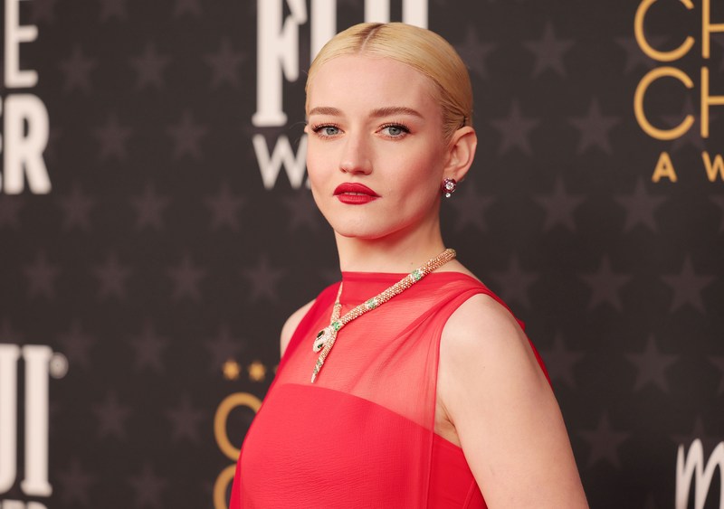 Julia Garner at the 28th Critics' Choice Awards held at the Fairmont Century Plaza on January 15, 2023 in Los Angeles, California.
