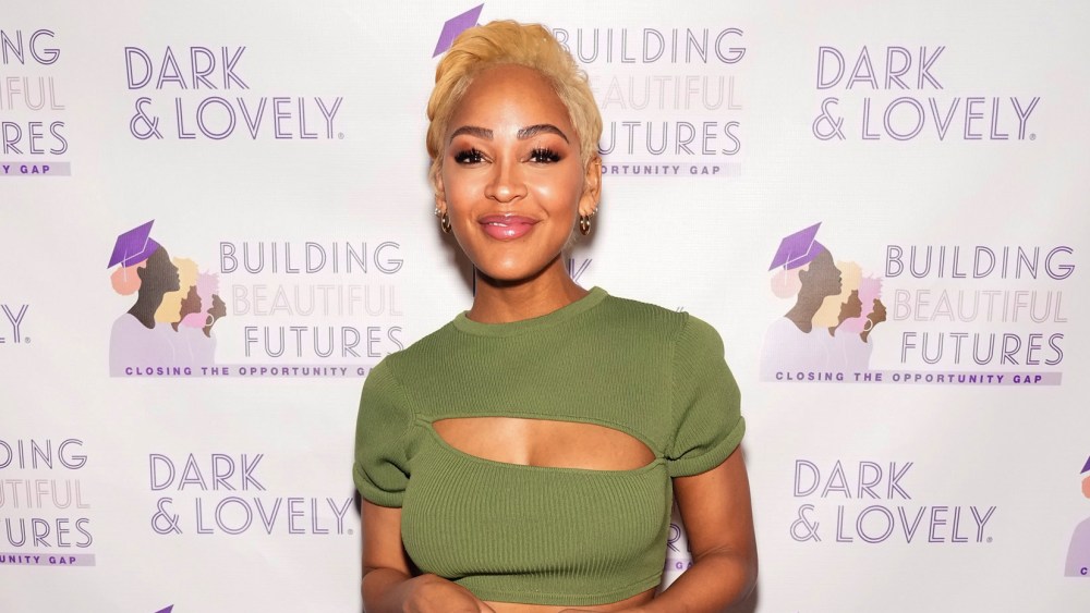 BROOKLYN, NEW YORK - JANUARY 25: Meagan Good attends Dark & Lovely's 'Making Bold Moves' Event Held in Support of it's Philanthropic Initiative Building Beautiful Futures at The Atrium on January 25, 2023 in Brooklyn, New York. (Photo by Bennett Raglin/Getty Images for Dark & Lovely)