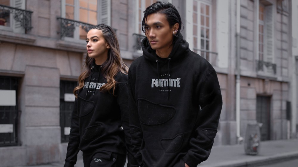 Some looks from Blvck Paris x Fortnite Collection.