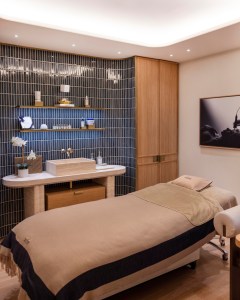 A treatment room in Le Bon Marché’s beauty institute.