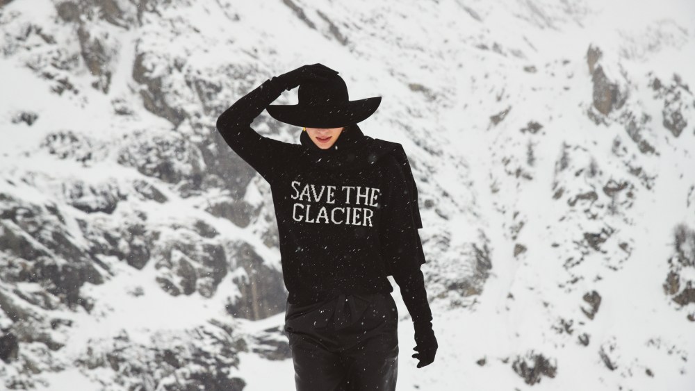 "Save the glacier" campaign