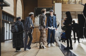 Backstage at Amiri Men’s Fall 2023