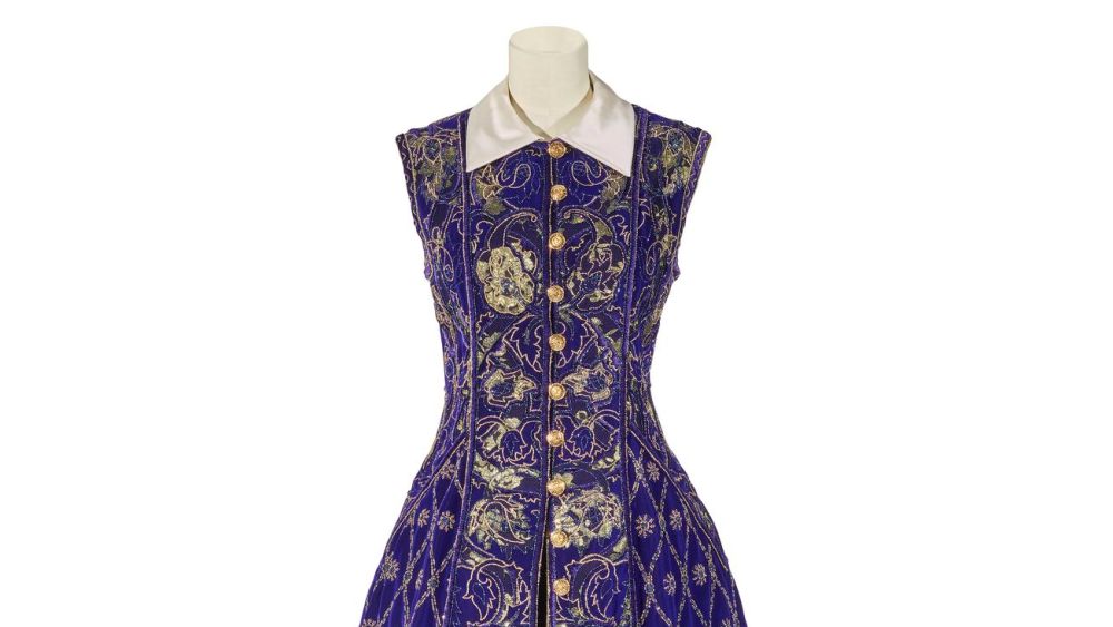 A Chanel by Karl Lagerfeld haute couture fall 1988-89 dress.