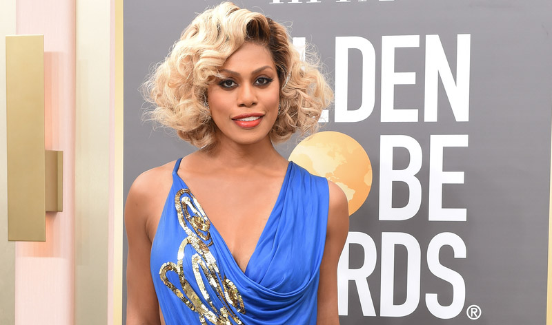 Laverne Cox at the 80th Annual Golden Globe Awards held at The Beverly Hilton on January 10, 2023 in Beverly Hills.