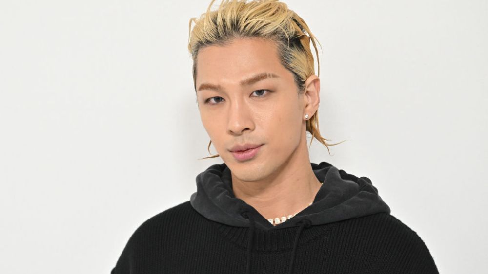 PARIS, FRANCE - JANUARY 18: (EDITORIAL USE ONLY - For Non-Editorial use please seek approval from Fashion House) Taeyang  attends the Givenchy Menswear Fall-Winter 2023-2024 show as part of Paris Fashion Week  on January 18, 2023 in Paris, France. (Photo by Stephane Cardinale - Corbis/Corbis via Getty Images)