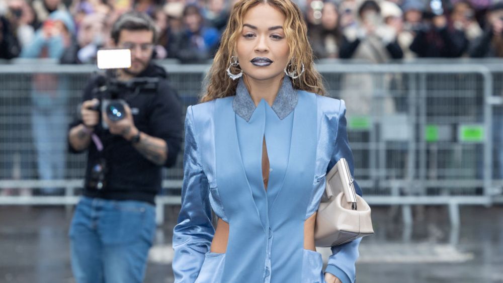 PARIS, FRANCE - JANUARY 26: Rita Ora attends the Fendi Couture Haute Couture Spring Summer 2023 show as part of Paris Fashion Week on January 26, 2023 in Paris, France. (Photo by Marc Piasecki/WireImage)
