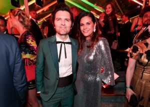Adam Scott and Naomi Scott