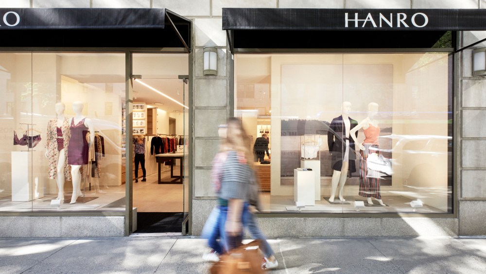 Hanro lingerie store