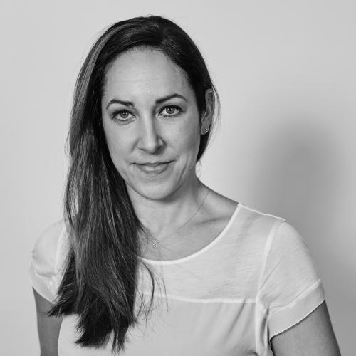 A black-and-white portrait of Harriet Vocking, incoming Eco-Age CEO