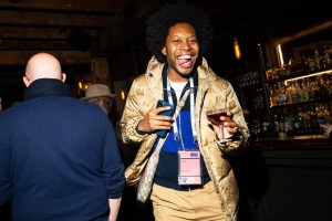 Jeremy O. Harris attends as Gucci Celebrates the Premiere of Bethann Hardison & Frédéric Tcheng's Invisible Beauty at the Sundance Film Festival at Nickel Bar at Firewood on January 21, 2023 in Park City, Utah.