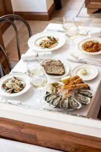 Fish and seafood are the stars of the Mer & Coquillage brasserie.