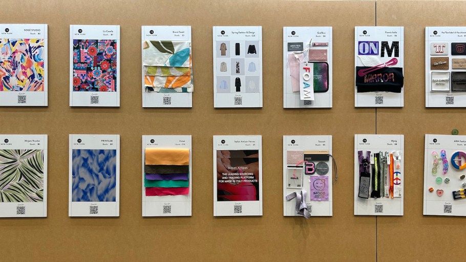Various mood boards at Premiere Vision NYC