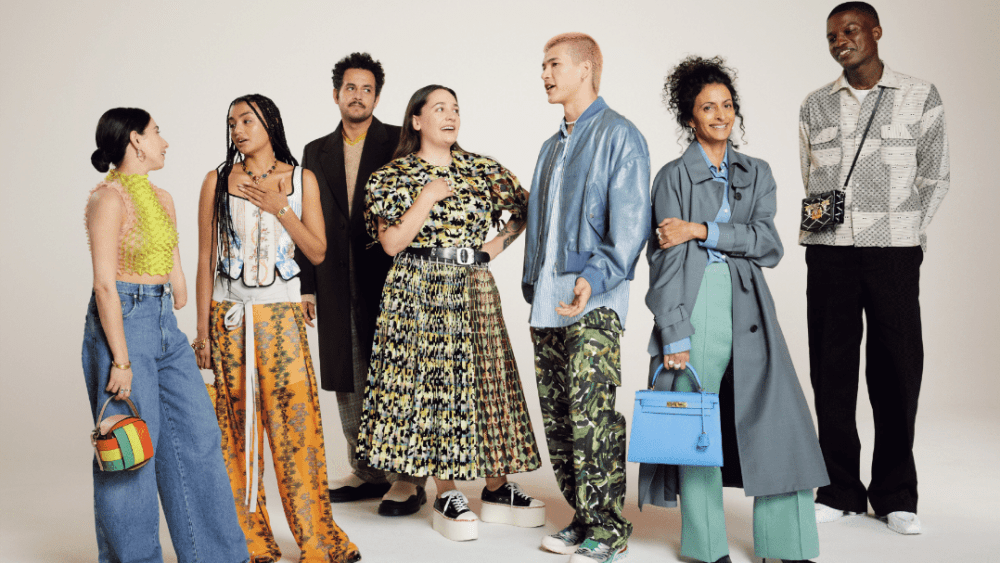 From left to right, April Lockhart, Ama Elsesser, Kareem Rahma, Mandy Lee, Pat Meynard, Neelam Ahooja and Chris Smith.