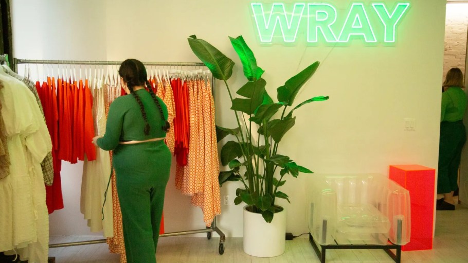 Plus-size and sustainable luxury brand Wray opened its first brick-and-mortar store in NYC.