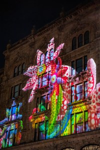 Yayoi Kusama x Louis Vuitton display at Harrods.