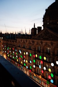 Yayoi Kusama x Louis Vuitton display at Harrods.