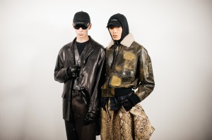 Backstage at Givenchy Men's Fall 2023