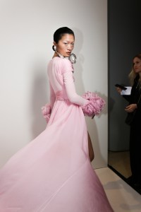 Backstage at Giambattista Valli Couture Spring 2023